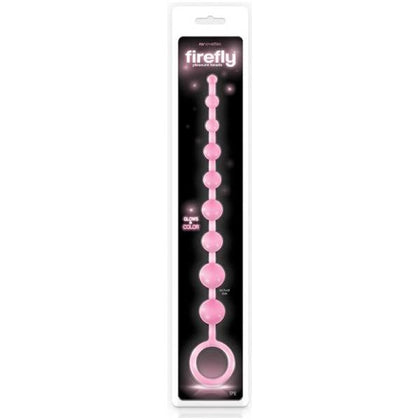 Firefly Pleasure Beads - Pink Glow-in-the-Dark Anal Beads for All Genders and Sensual Delights - Model FFPB-001