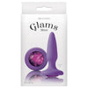 Glams Mini Butt Plug - Model BPP-001 - Unisex Anal Pleasure - Purple Gem - Adult Naughty Store