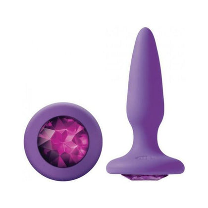 Glams Mini Butt Plug - Model BPP-001 - Unisex Anal Pleasure - Purple Gem