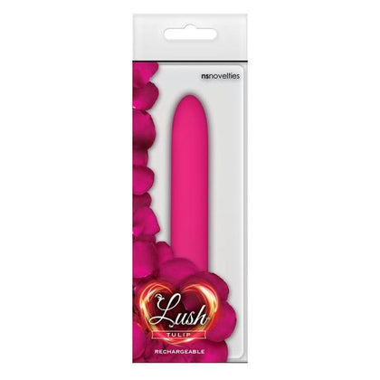 Lush - Tulip - Pink Rechargeable Vibrating Slim Pleasure Wand - Model LT-01 - Women - Clitoral and G-Spot Stimulation - Pink
