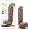 Dr. Skin - Mr. D - 8.5in Realistic Chocolate Dildo with Suction Cup for Harness-Compatible Pleasure - Adult Naughty Store