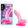 Naturally Yours 4 inches Mini Cock Pink Dildo - A Petite Pleasure Delight for Intense G-Spot or Prostate Stimulation - Adult Naughty Store