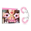 Temptasia Pink Faux Fur Adjustable Cuffs - Model TSC-11 - Unisex - Wrist Restraints for Sensual Play - Adult Naughty Store