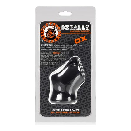 Oxballs Unit-X Stretch Cocksling - Versatile Cock and Ball Ring for Enhanced Pleasure - Black