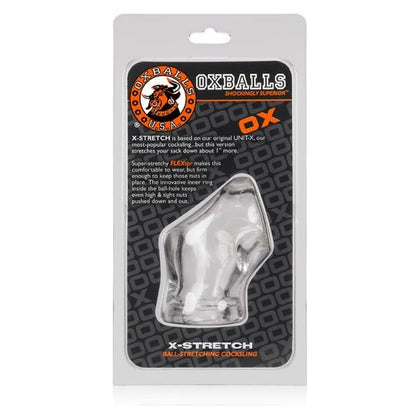 Oxballs Unit-X Stretch Cocksling Clear - Versatile TRP Blend Cock and Ball Ring for Enhanced Pleasure