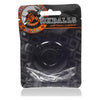 Oxballs Do-nut-2 Large Black Cockring for Enhanced Male Pleasure - Adult Naughty Store