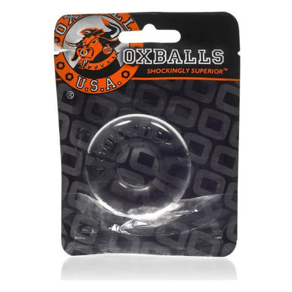 Oxballs Do-nut-2 Large Clear Cockring for Men, Enhances Pleasure and Provides Support