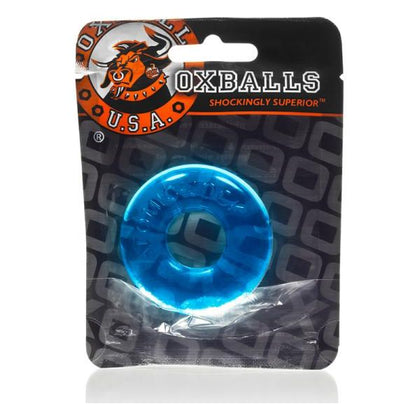 Oxballs Do-nut-2 Large Ice Blue Cockring for Enhanced Pleasure and Performance - Adult Naughty Store