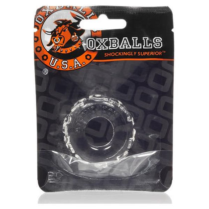 Oxballs Jelly Bean Cockring Clear - Enhance Your Pleasure with this Stretchy TPR Cockring
