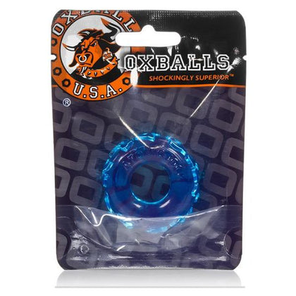 Oxballs Jelly Bean Cockring - Ice Blue, TPR Stretchy Medium-Firm Fit, Model XYZ, Men's Pleasure Toy