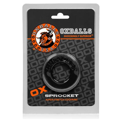 Oxballs Sprocket Cockring - Model X1, Male Pleasure Enhancer, Black - Adult Naughty Store