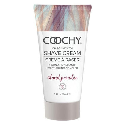Introducing the Sensual Delights Coochy Shave Cream - Island Paradise 3.4oz: The Ultimate Shaving Solution for Effortless Pleasure!