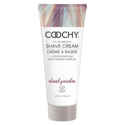 Introducing the Coochy Island Paradise Shave Cream - Acai Berries and Mangosteen Infused, 12.5 fl. oz.