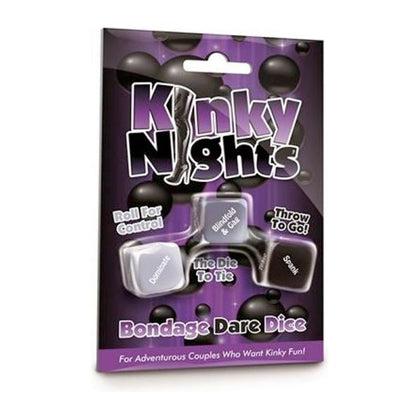Kinky Pleasure Night Dice Set - Exciting BDSM Game for Couples - Model KPD-2021 - Unisex - Explore Control, Restraint, and Sensation - Black