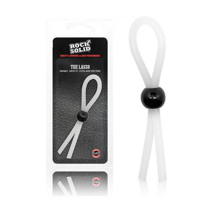 Rock Solid The Lasso Single Lock Adjustable Translucent Silicone Erection Cord for All Genders - Enhance Pleasure with Comfort and Style - Adult Naughty Store