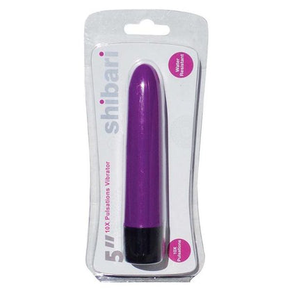 Shibari 10X Pulsations Vibrator 5 inches Purple: The Ultimate Pleasure Machine for Intense Satisfaction