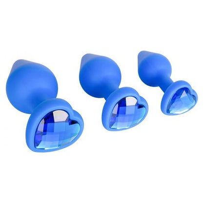 Introducing the My Heart Will Go On Jewels of the Sea Anal Plug Set - Model 3: Blue Butt Plugs
