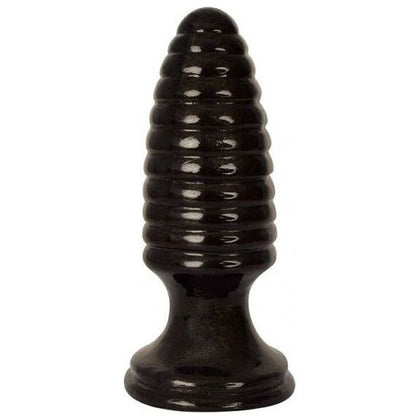Curve Toys Royal Hiney Red The Marshal Black Butt Plug - Model RH-MB-001 - Unisex Anal Pleasure Toy
