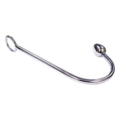 Rouge Stainless Steel Anal Hook - Model RH-11 - Unisex Anal Toy for Intense Pleasure - Silver