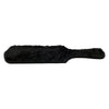 Luxury Black Fur and Leather Paddle - Model RP-1B - Unisex - Sensual Spanking Pleasure - Adult Naughty Store