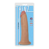 Introducing the PleasurePro Slim Dong - Model 8V, Realistic 8-inch Ultra Premium PVC Dildo for Enhanced Pleasure - Vanilla Beige - Adult Naughty Store