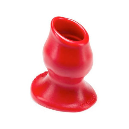 Oxballs Pighole-3 Large Red Hollow Silicone Butt Plug for Intense Anal Pleasure