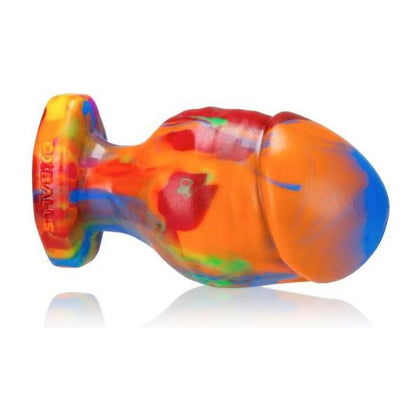 Oxballs Honcho-3 Large Rainbow Silicone Butt Plug for Intense Anal Pleasure - Adult Naughty Store