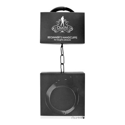 Euphoria Metal Handcuffs - Beginner's Restraint Toy, Model X123 - Unisex, Pleasure Play, Black