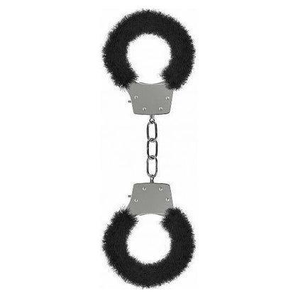 Fetish Fantasy Pleasure Handcuffs - Furry Black - Model X123 - Unisex - Wrist Restraints for Sensual Play - Adult Naughty Store