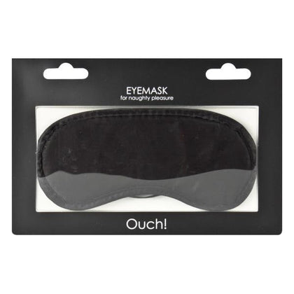 Introducing the Sensation Deluxe Soft Eyemask - Black: A Luxurious Accessory for Unforgettable Sensory Experiences