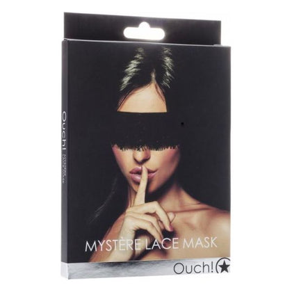 Mystre Lace Eye Mask - Sensual Silk Blindfold for Heightened Pleasure - Black