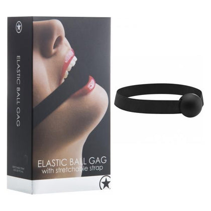 Ouch! Elastic Ball Gag - Black: The Ultimate Sensory Experience for Submissive Pleasure