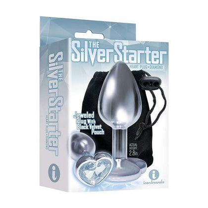 The 9's Diamond Heart Stainless Steel Plug - Model 2021 - Unisex - Anal Pleasure - Silver - Adult Naughty Store