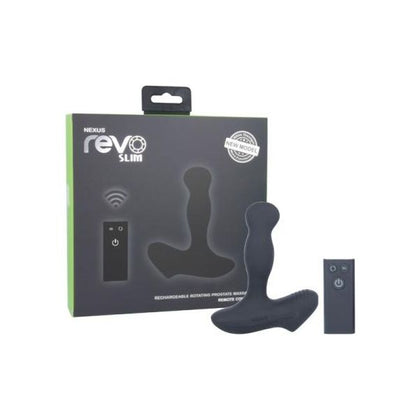 Nexus Revo Slim Remote Control Rotating Prostate Massager - Black