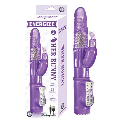 Energize Her Bunny 2 Purple Rabbit Vibrator - The Ultimate Pleasure Powerhouse for Women