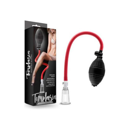Temptasia Clitoral Pumping System - Beginner's Black Silicone Hose Acrylic Cylinder Nipple and Clitoris Suction Sex Toy - Model TS-1001 - Female Pleasure Enhancement