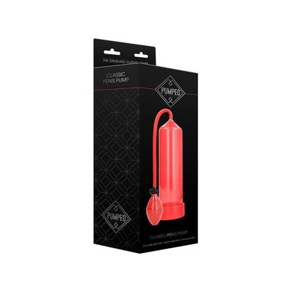 Pumped Classic Penis Pump - Red: The Ultimate Enhancement Device for Men