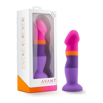Avant - D3 Silicone Suction Cup Dildo - Summer Fling - Unisex - Vaginal and Anal Stimulation - Purple
