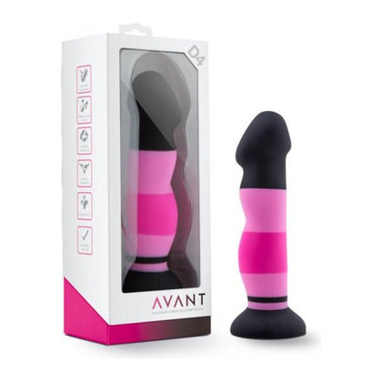 Avant - D4 Premium Silicone Dildo - Model D4 - Female Designer - Hands-Free Fun - Pink - Adult Naughty Store