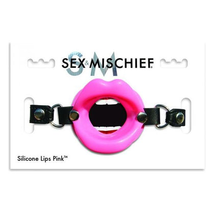 S&M Silicone Lips - Pink: Intimate Fantasy Open Mouth Gag for Enhanced Pleasure - Adult Naughty Store