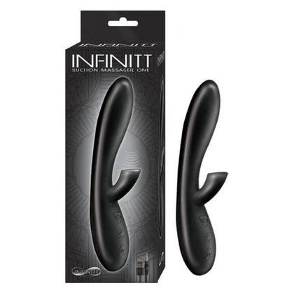 Infinitt Suction Massager One Black - Premium Silicone G-Spot and Clitoral Suction Vibrator