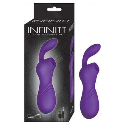 Infinitt Silicone Suction Massager Two Purple - 12 Vibration Functions, 12 Clitoral Suction Functions, Waterproof and Rechargeable