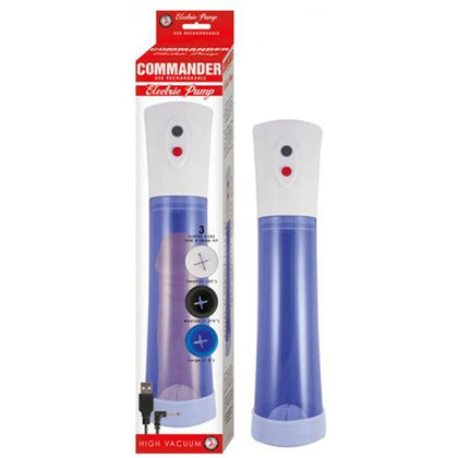 Introducing the ElectraVibe Electric Pump Blue - Model EV-5001: Rechargeable High Vacuum Pump for Intense Pleasure - Adult Naughty Store