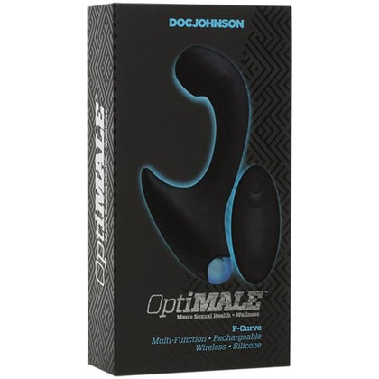 Optimale Vibrating P-Massager with Wireless Remote - Model X1 - Male Prostate and Perineum Pleasure - Black