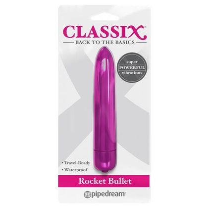 Classix Rocket Bullet Pink - Powerful Mini Vibrator for On-the-Go Pleasure - Adult Naughty Store