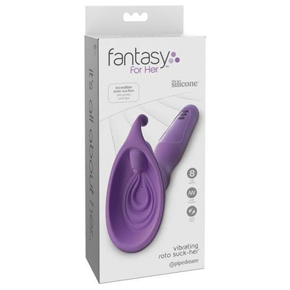 Fantasy For Her Vibrating Roto Suck-her Vagina Pump - Model V9.8 - Women's Clitoral and Vaginal Stimulation - Silicone - Pink