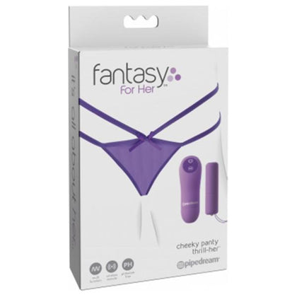 Fantasy For Her Petite Panty Thrill-Her - Sensual Purple Lingerie with Miniature Massager - Model PT-101 - Women's Intimate Pleasure Wear - One Size Fits Most (30