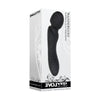 Evolved Wanderlust Black Dual-Ended Silicone Wand Massager and Vibe - Model X1 - Unisex - Full-Body Pleasure - Black