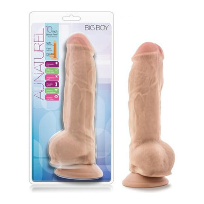 Big Boy Sensa Feel Dual Density Vanilla Dildo - Model X1 - For Men - Ultimate Pleasure for Intense Satisfaction - 10 Inches Long, 7 Inches Insertable, 2 Inches Wide - Adult Naughty Store