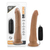 Dr. Skin - 8.5 Inch Vibrating Realistic Cock With Suction Cup - Mocha - Adult Naughty Store